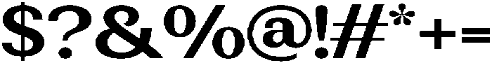 Rundale BoldExpanded otf (700) Font OTHER CHARS