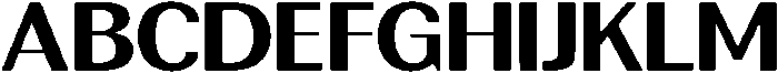 Rundale BoldExpanded otf (700) Font UPPERCASE