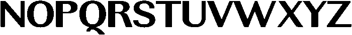 Rundale BoldExpanded otf (700) Font UPPERCASE