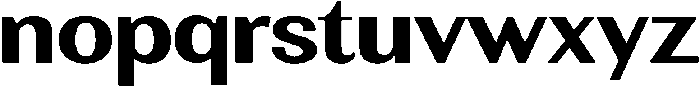 Rundale BoldExpanded otf (700) Font LOWERCASE