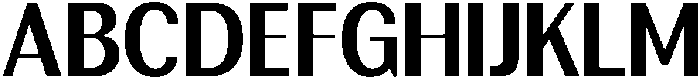Rundale BoldSemiCondensed otf (700) Font UPPERCASE