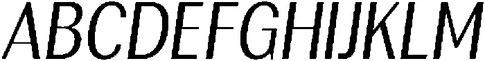 Rundale CondensedItalic otf (400) Font UPPERCASE