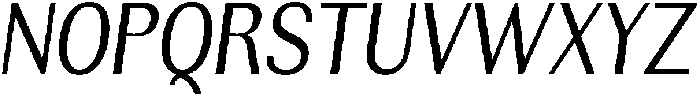 Rundale CondensedItalic otf (400) Font UPPERCASE