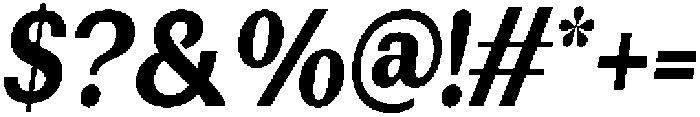 Rundale ExtBdCondIta otf (400) Font OTHER CHARS