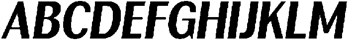 Rundale ExtBdCondIta otf (400) Font UPPERCASE