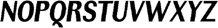 Rundale ExtBdCondIta otf (400) Font UPPERCASE