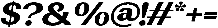 Rundale ExtBdExpIta otf (400) Font OTHER CHARS