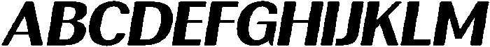 Rundale ExtBdSemExpIta otf (400) Font UPPERCASE