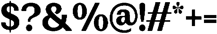 Rundale ExtBdSemiCond otf (400) Font OTHER CHARS