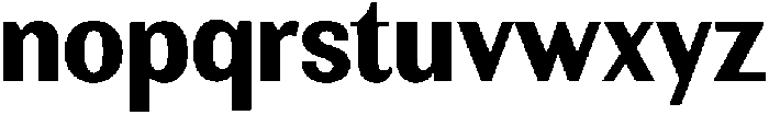 Rundale ExtBdSemiCond otf (400) Font LOWERCASE