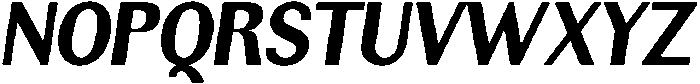 Rundale ExtBdSemiCondIta otf (400) Font UPPERCASE
