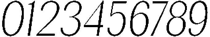 Rundale ExtLtCondIta otf (400) Font OTHER CHARS