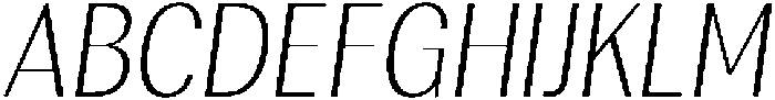 Rundale ExtLtCondIta otf (400) Font UPPERCASE