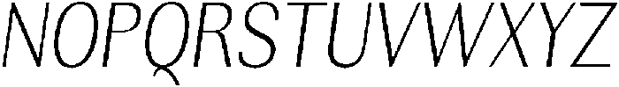 Rundale ExtLtCondIta otf (400) Font UPPERCASE