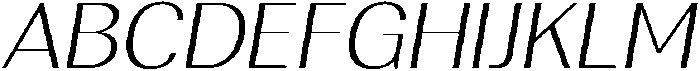 Rundale ExtLtExpIta otf (400) Font UPPERCASE