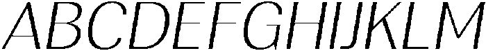 Rundale ExtLtSemExpIta otf (400) Font UPPERCASE