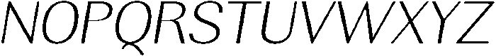 Rundale ExtLtSemExpIta otf (400) Font UPPERCASE