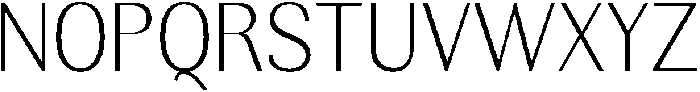 Rundale ExtLtSemiCond otf (400) Font UPPERCASE