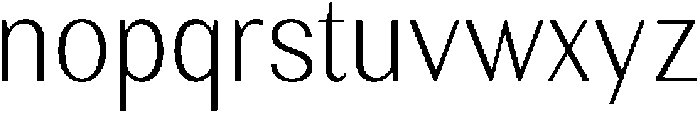 Rundale ExtLtSemiCond otf (400) Font LOWERCASE