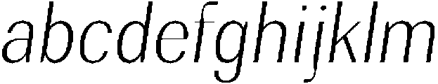 Rundale ExtLtSemiCondIta otf (400) FONT