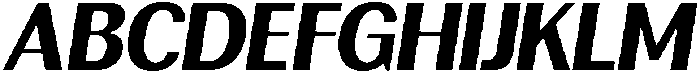 Rundale ExtraBoldItalic otf (700) Font UPPERCASE