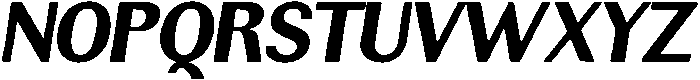 Rundale ExtraBoldItalic otf (700) Font UPPERCASE