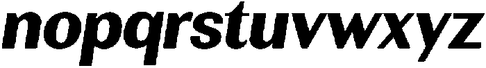 Rundale ExtraBoldItalic otf (700) Font LOWERCASE