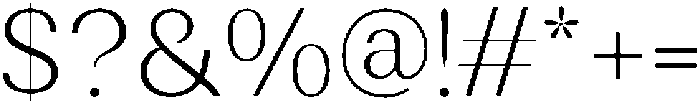 Rundale ExtraLight otf (200) Font OTHER CHARS