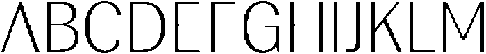 Rundale ExtraLight otf (200) Font UPPERCASE