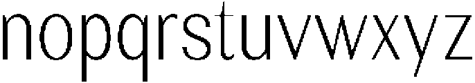 Rundale ExtraLightCondensed otf (200) Font LOWERCASE