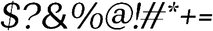 Rundale-Italic otf (400) Font OTHER CHARS