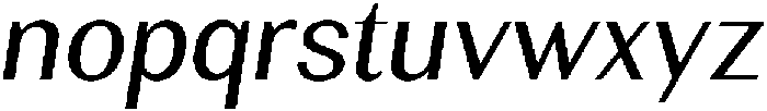 Rundale-Italic otf (400) Font LOWERCASE