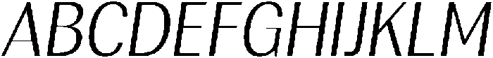 Rundale LightSemiCondIta otf (300) Font UPPERCASE