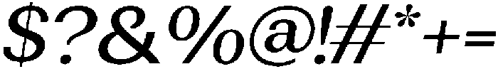 Rundale MedSemExpIta otf (400) Font OTHER CHARS