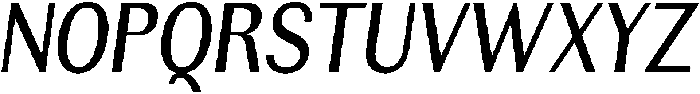 Rundale MediumCondensedItalic otf (500) Font UPPERCASE