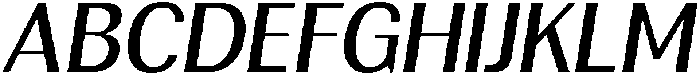 Rundale MediumItalic otf (500) Font UPPERCASE