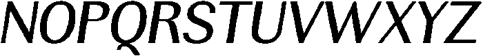 Rundale MediumItalic otf (500) Font UPPERCASE