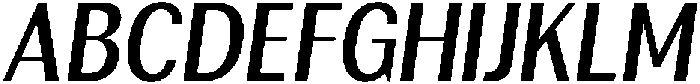 Rundale SemBdCondIta otf (400) Font UPPERCASE