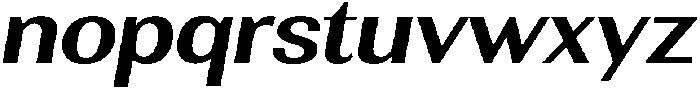 Rundale SemBdExpIta otf (400) Font LOWERCASE