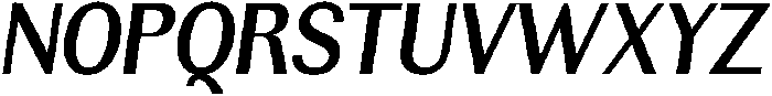 Rundale SemBdSemiCondIta otf (400) Font UPPERCASE