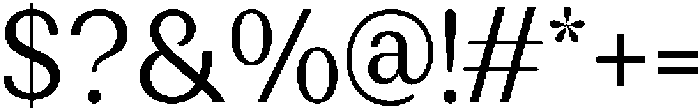 Rundale SemiCondensed otf (400) Font OTHER CHARS