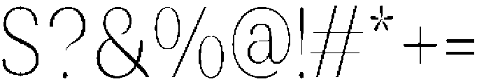 Rundale ThinCondensed otf (100) Font OTHER CHARS