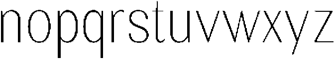 Rundale ThinCondensed otf (100) Font LOWERCASE