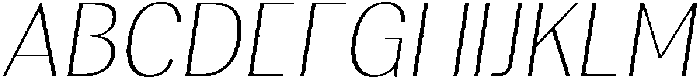 Rundale ThinItalic otf (100) Font UPPERCASE