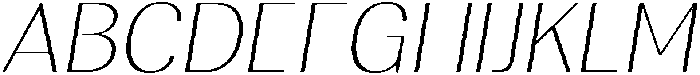 Rundale ThinSemExpIta otf (100) Font UPPERCASE