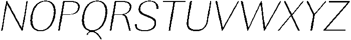 Rundale ThinSemExpIta otf (100) Font UPPERCASE