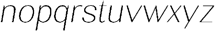 Rundale ThinSemExpIta otf (100) Font LOWERCASE