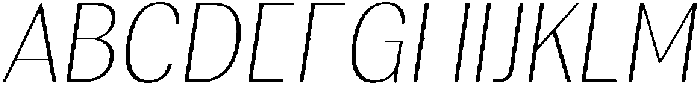 Rundale ThinSemiCondIta otf (100) Font UPPERCASE