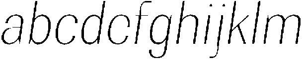 Rundale ThinSemiCondIta otf (100) FONT