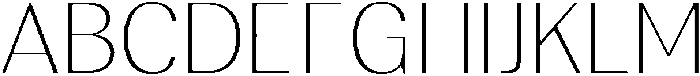 Rundale ThinSemiExpanded otf (100) Font UPPERCASE